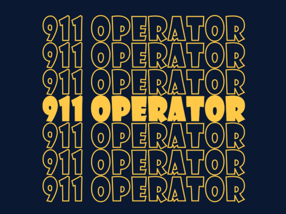911 Operator SVG Cut File: Graphics for Print Templates