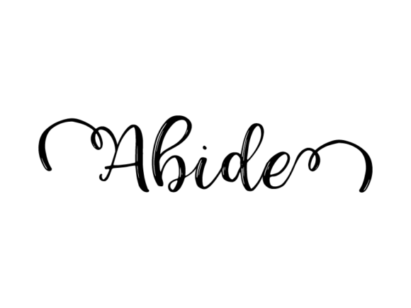 Abide Lettering: Monochrome Graphics for Print Templates