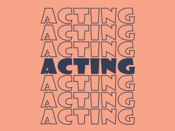 Acting SVG Cut File: Graphics for Print Templates