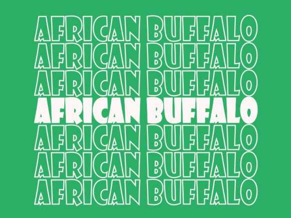African Buffalo SVG Cut File: Graphics & Print Templates