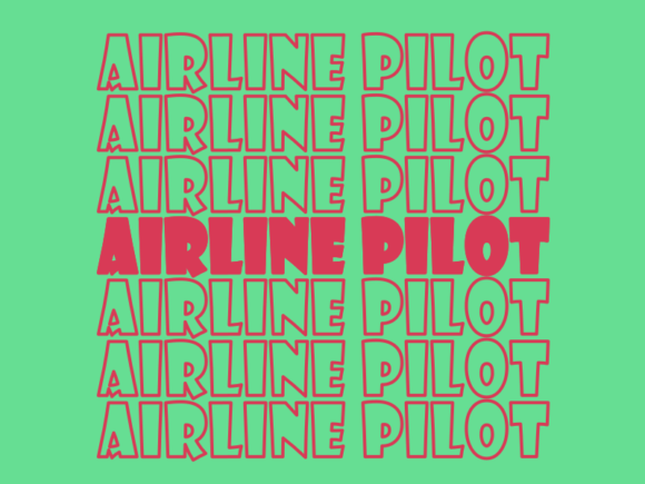 Airline Pilot SVG Cut File: Graphics for Print Templates