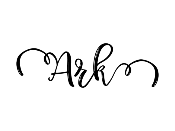 Ark Lettering: Monochrome Graphics for Print Templates