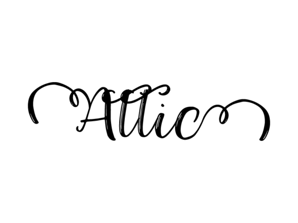 Attic Lettering: Monochrome Graphics for Print Templates