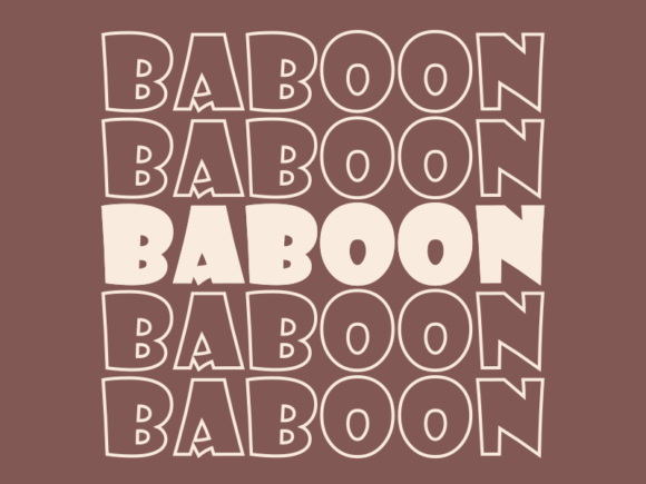 Baboon SVG Cut File: Graphics for Print Templates