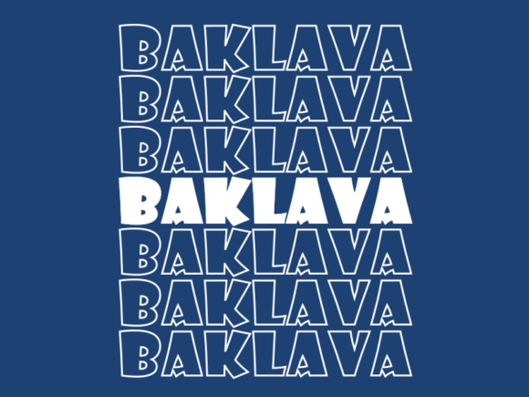 Baklava SVG Cut File: Graphics & Print Templates