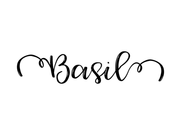 Basil Lettering: Graphics & Print Templates for Handmade Brands