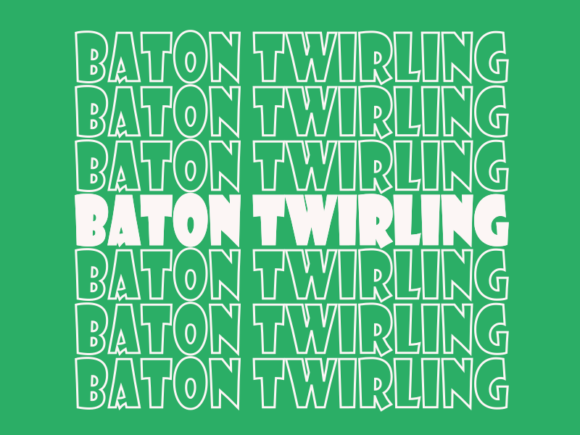 Baton Twirling SVG Cut File: Graphics & Print Templates