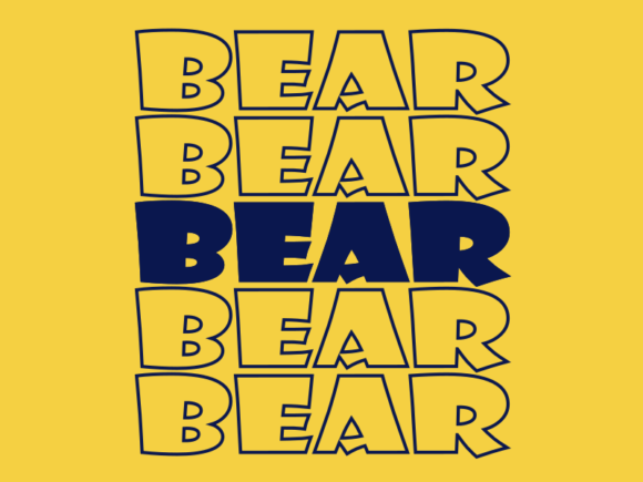 Bear SVG Cut File: Graphics for Print Templates