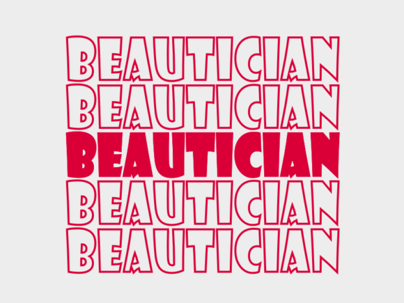 Beautician SVG Cut File: Graphics for Print Templates