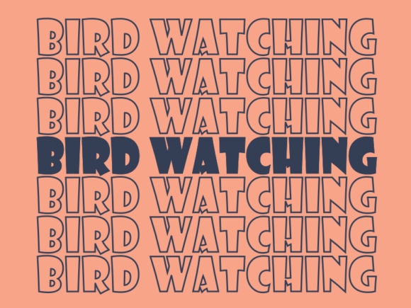 Bird Watching SVG Cut File: Graphics for Print Templates
