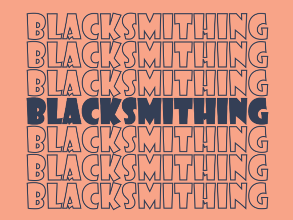 Blacksmithing SVG Cut File: Graphics for Print Templates