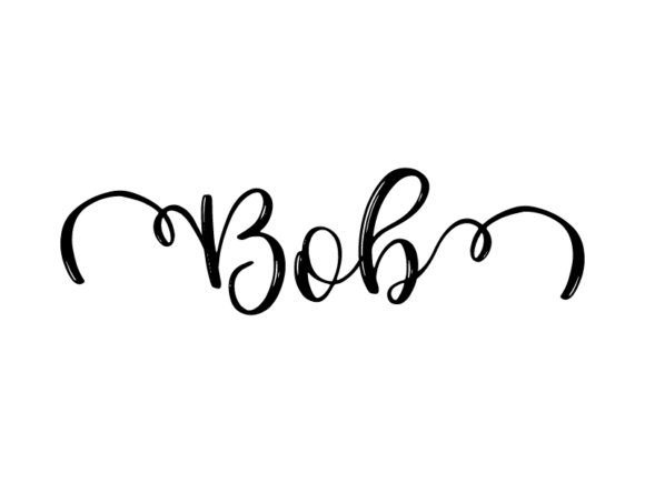 Bob Lettering: Monochrome Graphics for Print Templates