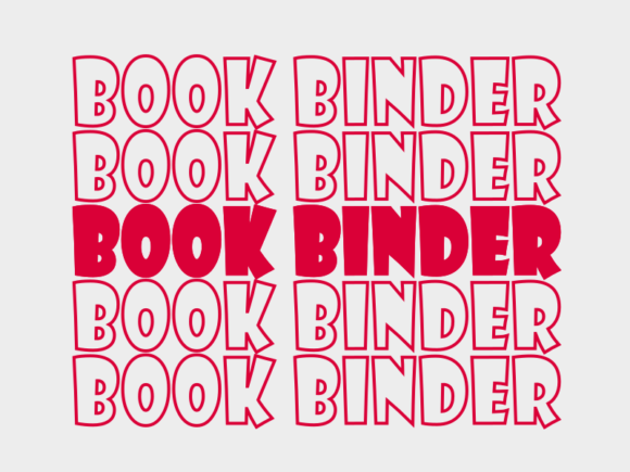 Book Binder SVG Cut File: Graphics for Print Templates