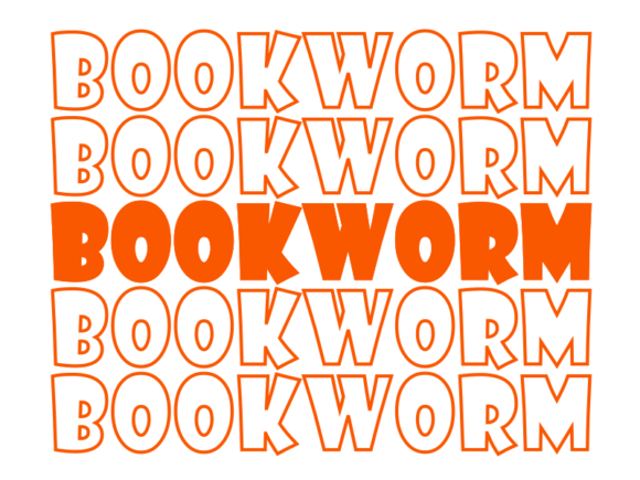 Bookworm SVG Cut File