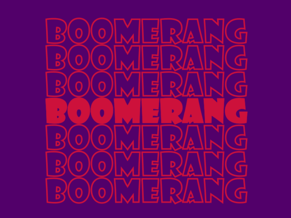 Boomerang SVG Cut File: Graphics for Print Templates