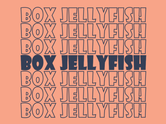 Box Jellyfish SVG Cut File: Graphics for Print Templates