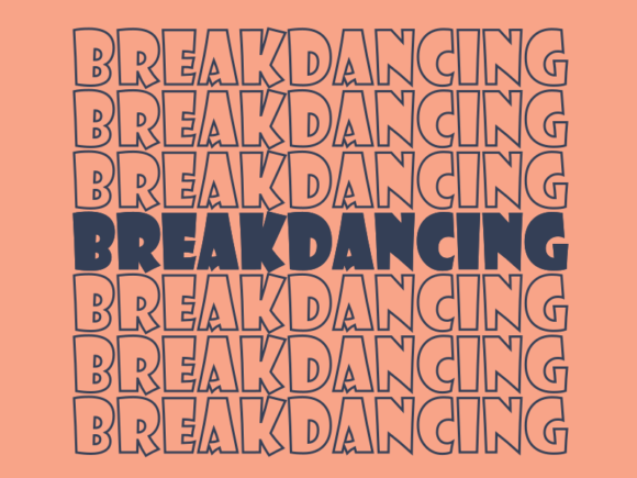 Breakdancing SVG Cut File: Graphics for Print Templates