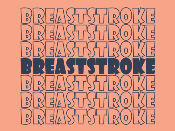 Breaststroke SVG Cut File: Graphics for Print Templates