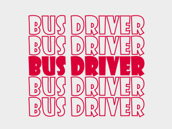 Bus Driver SVG Cut File: Graphics for Print Templates