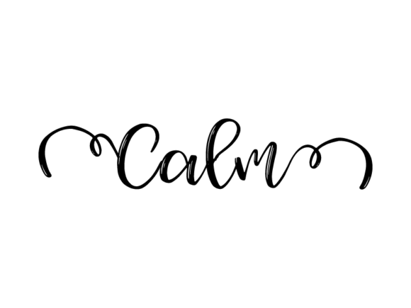 Calm Lettering: Monochrome Graphics for Print Templates