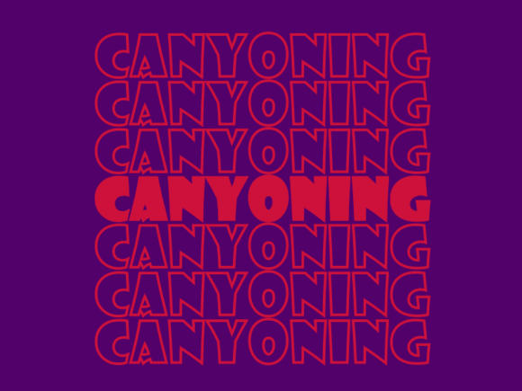 Canyoning SVG Cut File: Graphics for Print Templates