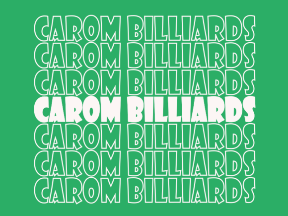 Carom Billiards SVG Cut File: Graphics for Print Templates
