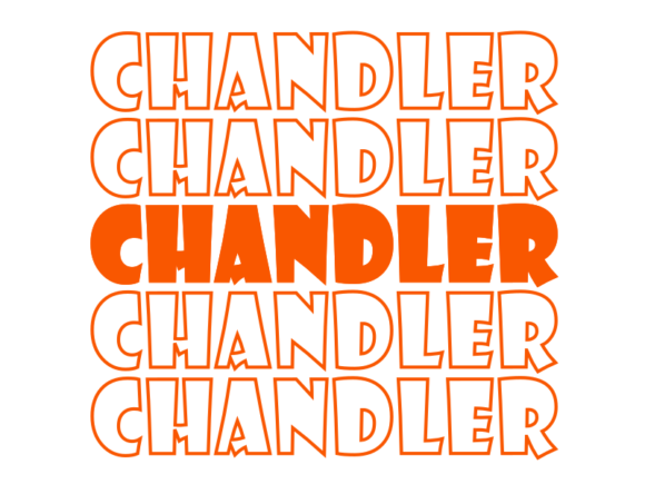 Chandler SVG Cut File: Graphics for Print Templates