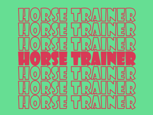 Horse Trainer SVG Cut File: Graphics for Print Templates