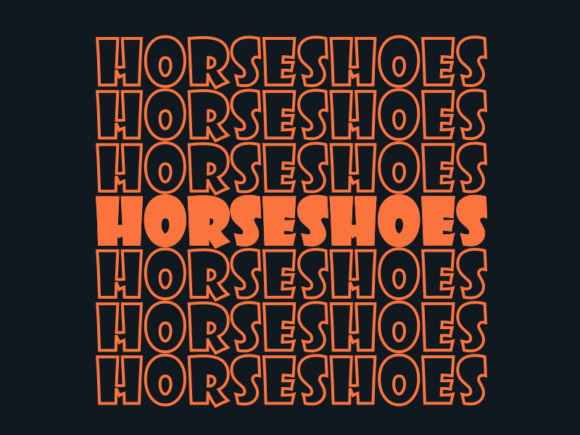 Horseshoes SVG Cut File: Graphics for Print Templates