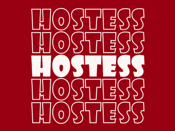 Hostess SVG Cut File: Graphics for Print Templates