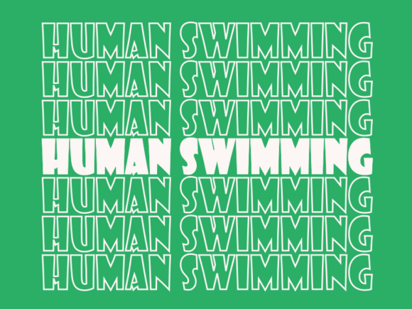 Human Swimming SVG Cut File: Graphics for Print Templates