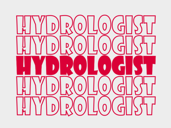 Hydrologist SVG Cut File: Graphics for Print Templates