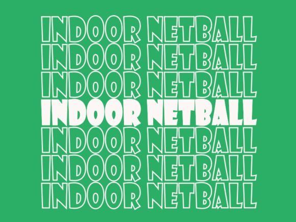 Indoor Netball SVG Cut File: Graphics for Print Templates