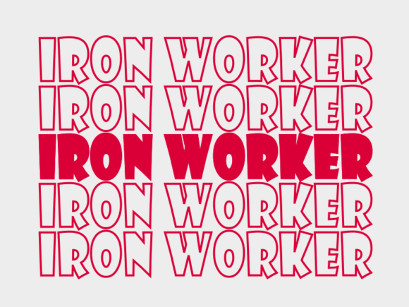 Iron Worker SVG Cut File: Graphics for Print Templates