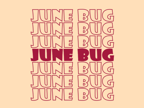 June Bug SVG Cut File: Graphics for Print Templates