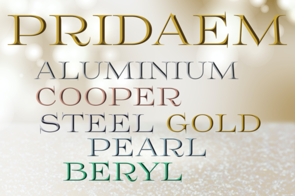 PridaEm: A Cool & Elegant Color Font for Digital Sellers